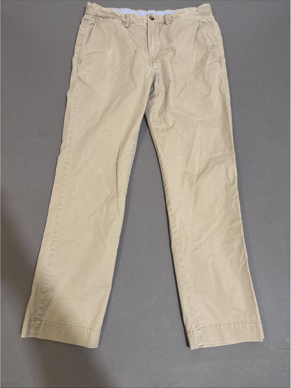 Polo Ralph Lauren Bedford Chino Pants 32x32 Tan Khaki Straight Fit Cotton